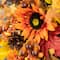 Glitzhome® 27" Fall Sunflower, Maple Leaf & Berry Swag